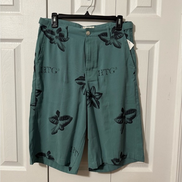 Honor The Gift Tobacco Shorts Teal Men’s Board Shorts Waist 32 NWT - Picture 8 of 12